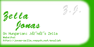 zella jonas business card